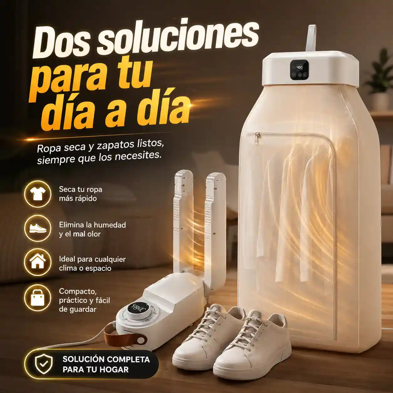 DuoSeco™ El Kit Antihumedad para Ropa y Zapatos