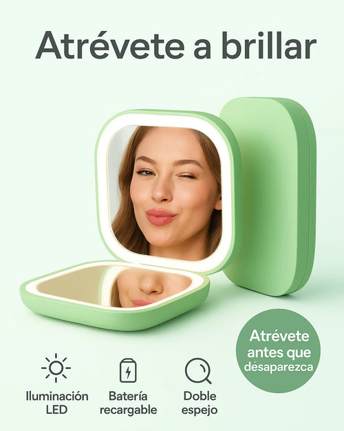 Espejo con luz - Maquíllate donde estés, sin fallar ni un solo detalle